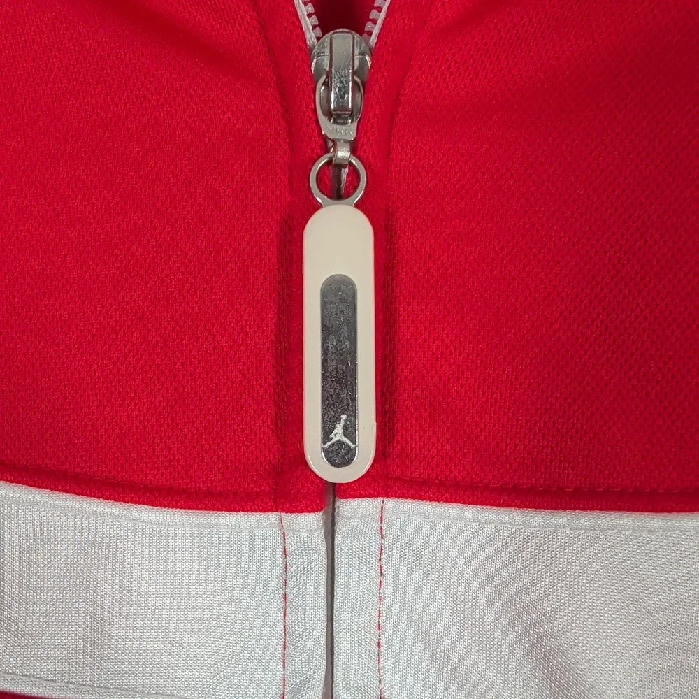 Jordan‎ Track Jacket Mens XL Red White Full Zip Athletic 509155-658